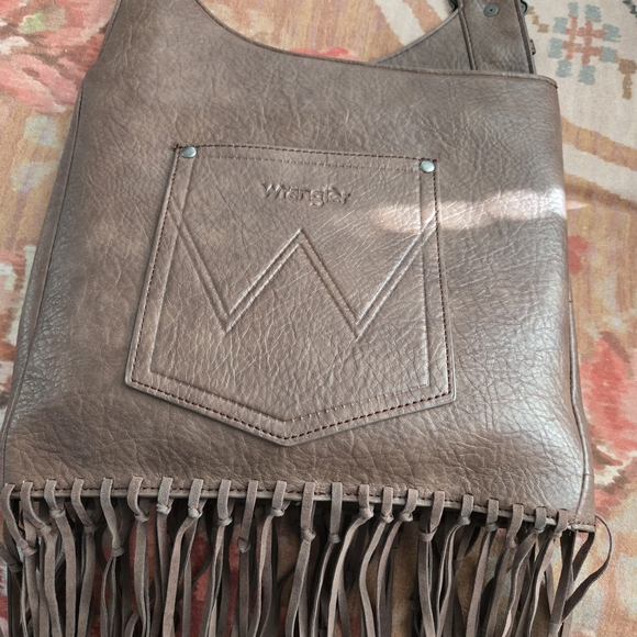 Wrangler Tan Fringe Shoulder Bag - Picture 3 of 3